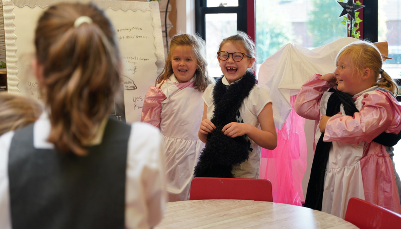 Drama class in a primary school